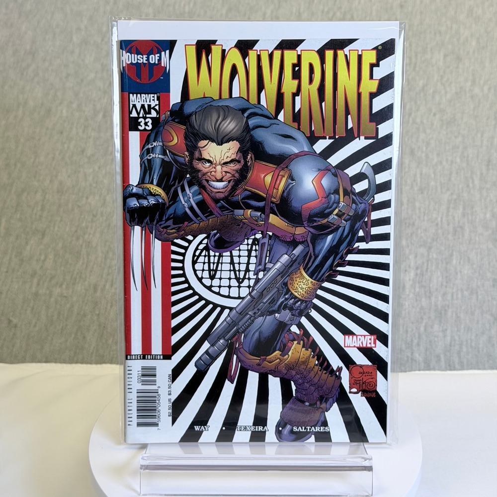 Marvel Wolverine 33 House of M Comic Book 2005 Way Texeira Direct Edition Logan
